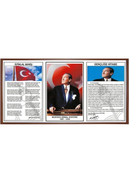 Milli Levha 3 Lü Mdf Çerceve 45X90 mm