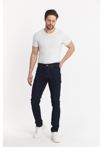 Erkek Indigo Slimfit Kot Pantolon