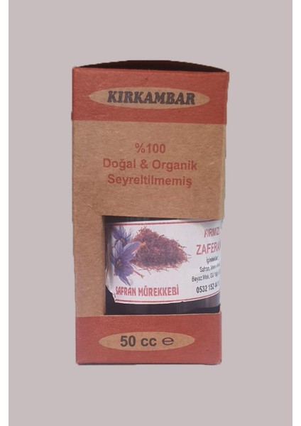 Safran Mürekkebi Kırmızı 50 cc