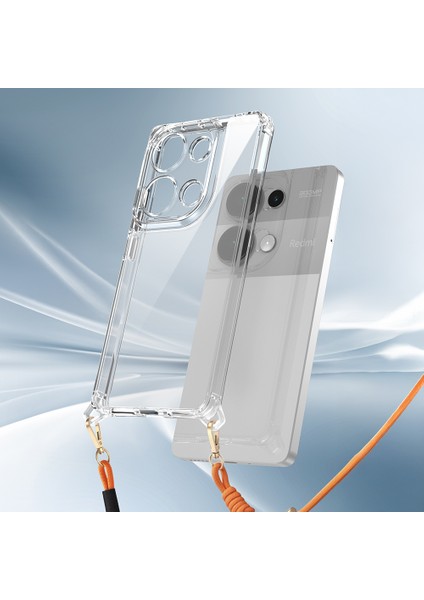 Xiaomi Redmi Note 13 Pro 4g Uyumlu Kılıf Airbagli Takılabilir Askı Aparatlı Zore Snap Silikon Kapak-