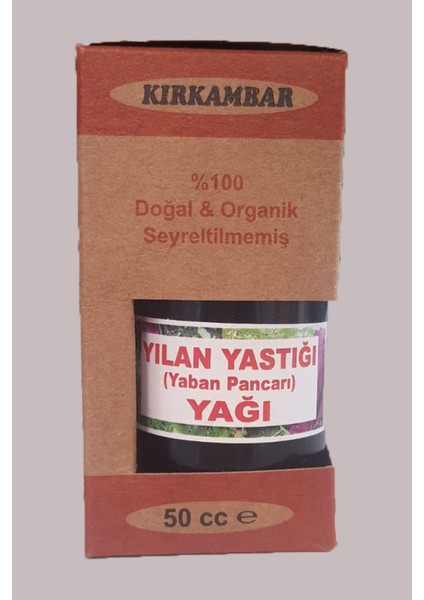 Yılan Yastığı (Yaban Pancarı ) Yağı 50 cc