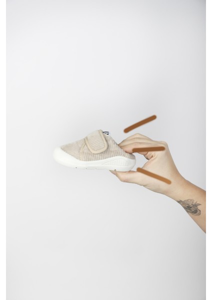 Memory Foam Pamuk Kadife Çocuk Ilk Adım Ayakkabı Panduf modelleri