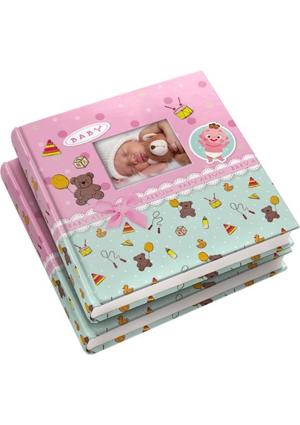 10 x 15 200'LÜK Bebek Albümü Desenli (Penceresiz)