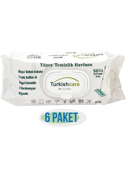 Yüzey Temizlik Havlusu 50'li Altlı Set