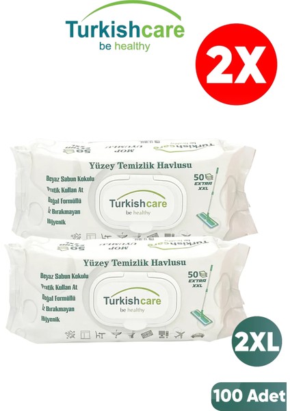 Yüzey Temizlik Havlusu 50'li İkili Set