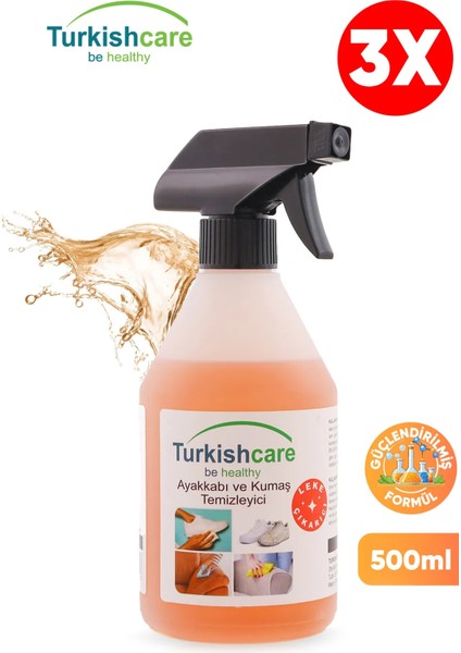 Ayakkabı ve Kumaş Temizleme Spreyi 3x500ml 3'lü Set