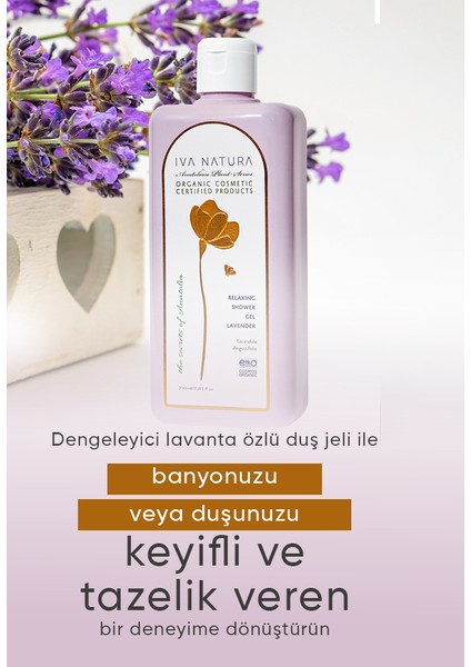 Lavanta Özlü Duş Jelİ Organik sertifikalı modelleri