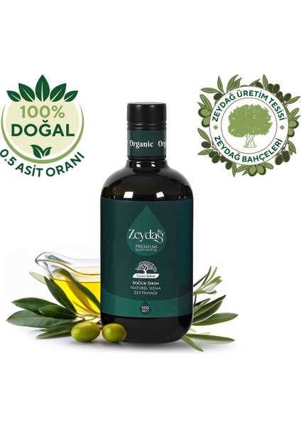 Lezzet Şöleni 500 ml Soğuk Sıkım Naturel Sızma Zeytinyağı