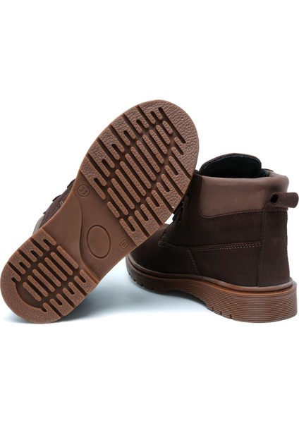 KIBO19 Kifidis-Kids Unisex Çocuk Bot 27-36 Kahverengi Nubuk Deri modelleri
