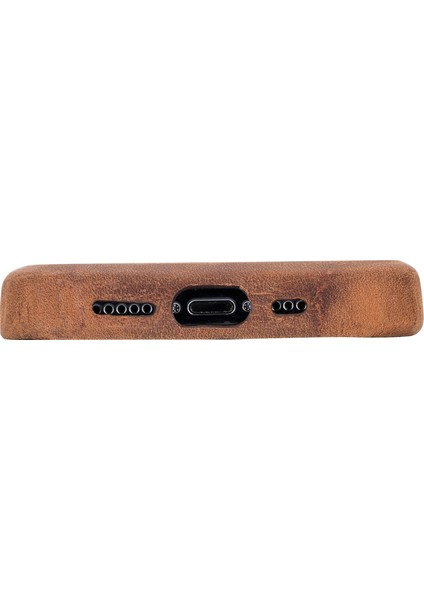 Deri Apple iPhone 15 Pro Kişiselleştirme Yapılabilir Magsafe Uyumlu Kılıf