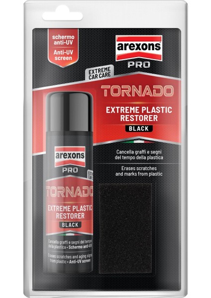 Tornado - Extreme Plastik Yenileyici Siyah 125 ml