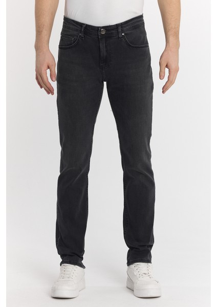 Erkek Koyu Gri Slimfit Kot Pantolon fırsatları