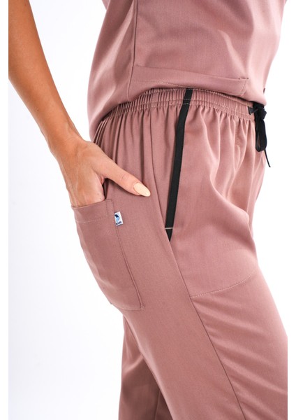 Elit Likra Sütlü Kahve Hemşire ve Doktor Üniforma Takımı Scrubs fırsatları