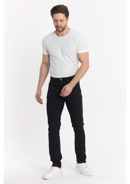 Siyah Erkek Slimfit Kot Pantolonu fiyatları