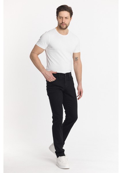 Siyah Erkek Slimfit Kot Pantolonu