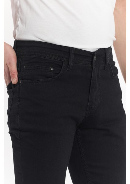 Siyah Erkek Slimfit Kot Pantolonu