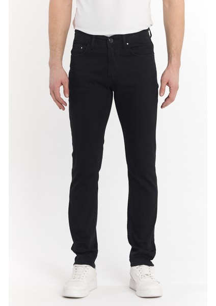 Siyah Erkek Slimfit Kot Pantolonu