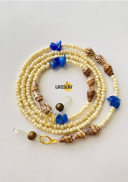 Okyanus Gözlük Askısı Gözlük Ipi Antikayıp Gözlük Zinciri (Çift Dolama Kolye)