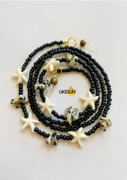 Benekli Mercan Gözlük Askısı Gözlük Ipi Antikayıp Gözlük Zinciri (Çift Dolama Kolye) fiyatları