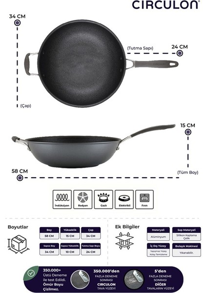 34 cm Wok Tava fırsatları