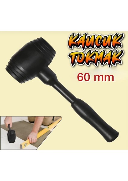 Kauçuk Fayans Seramik Karo Parke Tadilat Tokmağı 60'lık Siyah