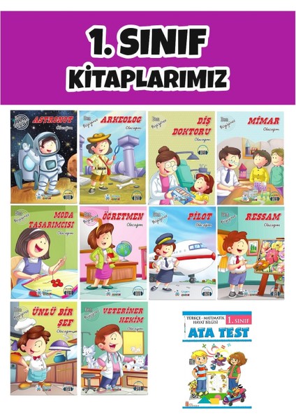 (Sınıf: 1) 2.Dönem Öğretmen Tavsiyeli Test / 10'lu Okuma Hikaye Seti