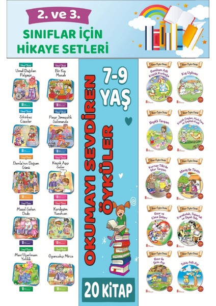 2.ve 3.sınıflar Için Birbirinden Güzel 20 Li Hikaye Seti