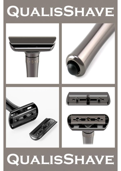 Q16 Ayarlanabilir Full Metal Tıraş Makinesi + 5 Adet Yaprak Jilet
