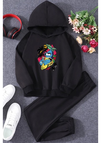 Uygun Tarz Çocuk Crazy Banana Eşofman Takımı