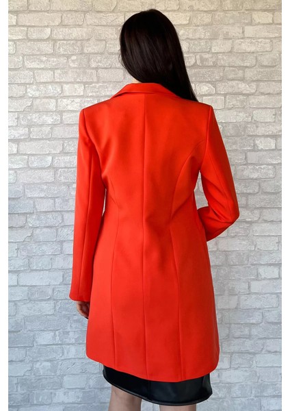 Kadın Kol Taş Detaylı Sahte Cepli Uzun Blazer Ceket P-00003295 fırsatları