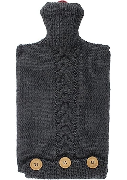 Koyu Gri Büyük Termofor Kılıfı