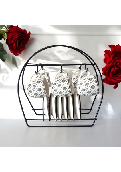 Kahve Fincan Düzenleyici Askı Aparatı Fincan Askılığı Standı