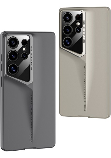 Galaxy S25 Ultra Uyumlu Kılıf Ultra Ince Kamera Korumalı Sert Rubber Zore Procase Kapak-Gold