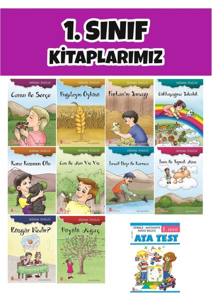 (Sınıf: 1) 2.Dönem Öğretmen Tavsiyeli Test / 10'lu Okuma Hikaye Seti 2