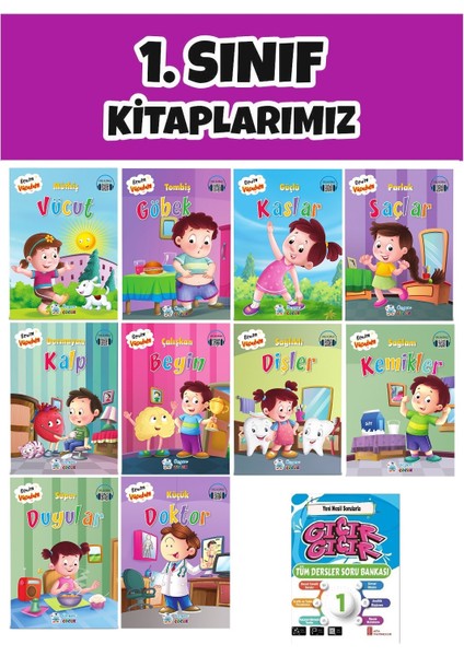 (Sınıf: 1) 2.Dönem Yeni Nesil Sorularla Gıcır Gıcır Soru Bankası / 10'lu Okuma Hikaye Seti