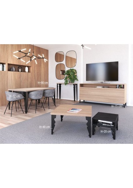 Lazer Kesim Charlotte Modeli Metal Mobilya Ayakları