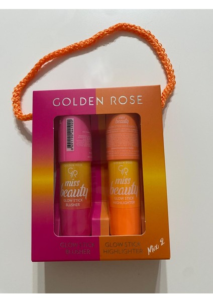 Miss Beauty Glow Stick Blusher &highlighter -02 Dusty Rose-Star Glow