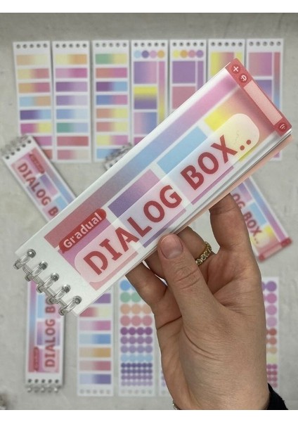 20 Yaprak Binderli Kırmızı Tonları Planlayıcı Indeks/index Sticker/postit/post-It