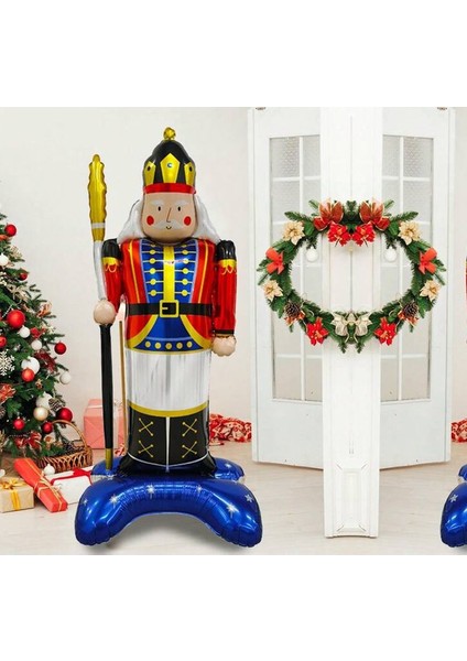 Yılbaşı Ayaklı Mızraklı Kurşun Asker Şekilli Folyo Balon 120 x 60 cm 1 Adet