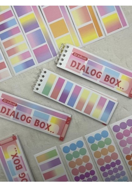 20 Yaprak Binderli Kırmızı Tonları Planlayıcı Indeks/index Sticker/postit/post-It