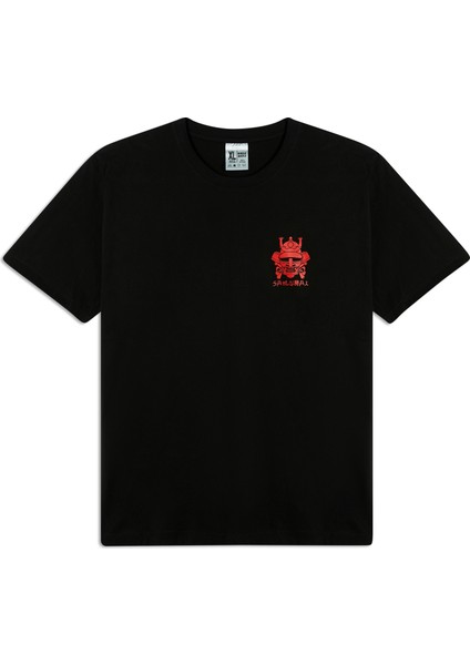 Japon Samuray Baskılı T-Shirt