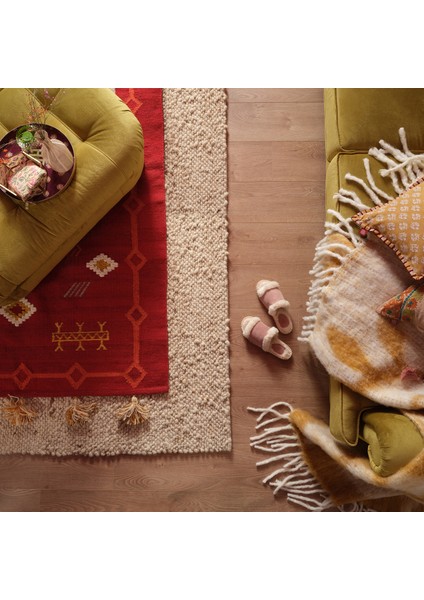 Jaıpur Yün Kilim 120X180 cm Kırmızı indirimleri