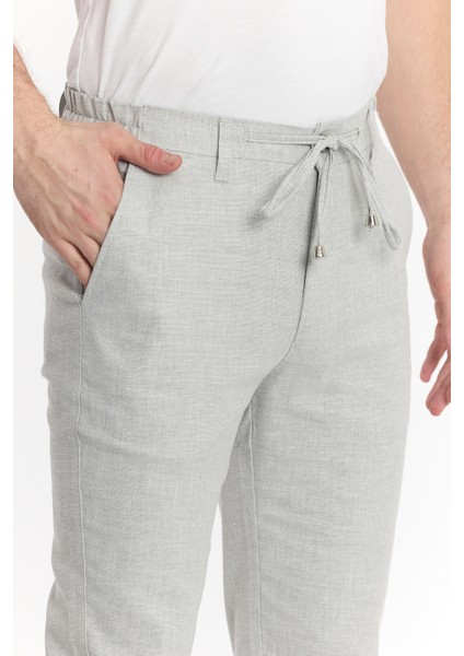 Erkek Jogger Keten Pantolon