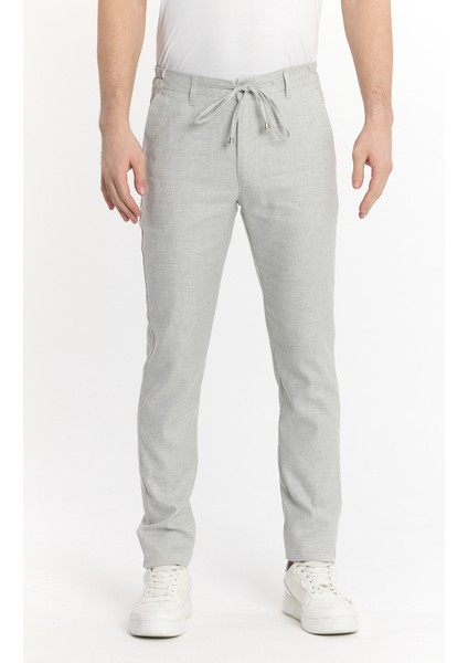 Erkek Jogger Keten Pantolon