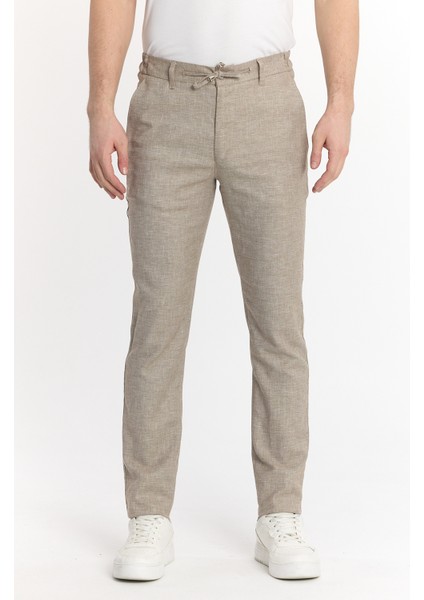 Erkek Jogger Keten Pantolon
