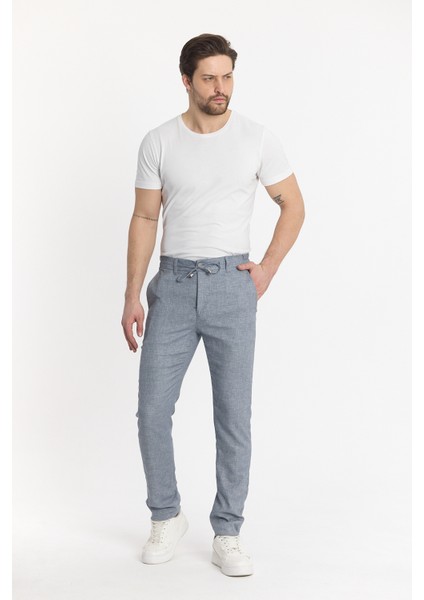 Erkek Jogger Keten Pantolon