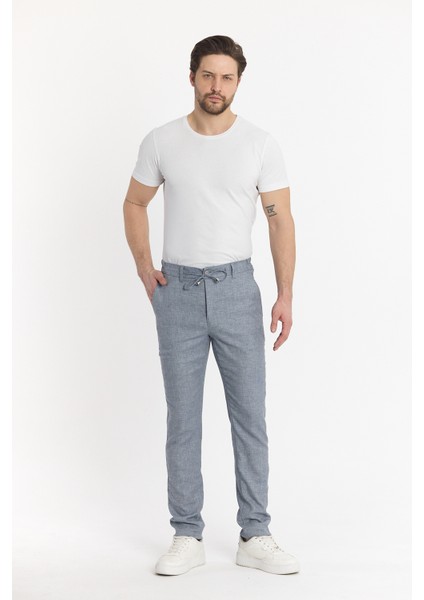 Erkek Jogger Keten Pantolon