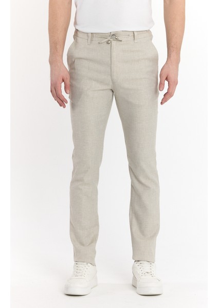 Erkek Jogger Keten Pantolon