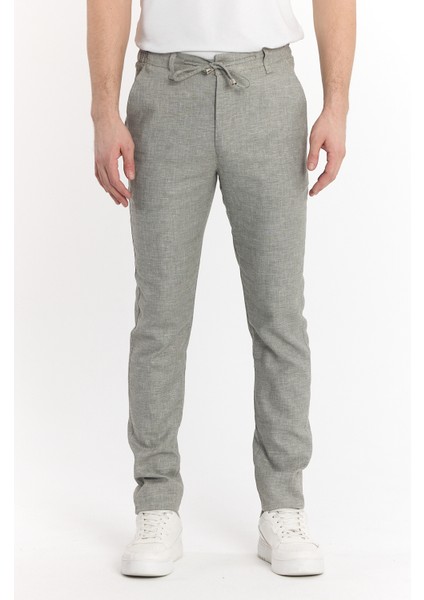 Erkek Jogger Keten Pantolon