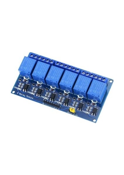 24V 6 Kanallı Işıklı Röle